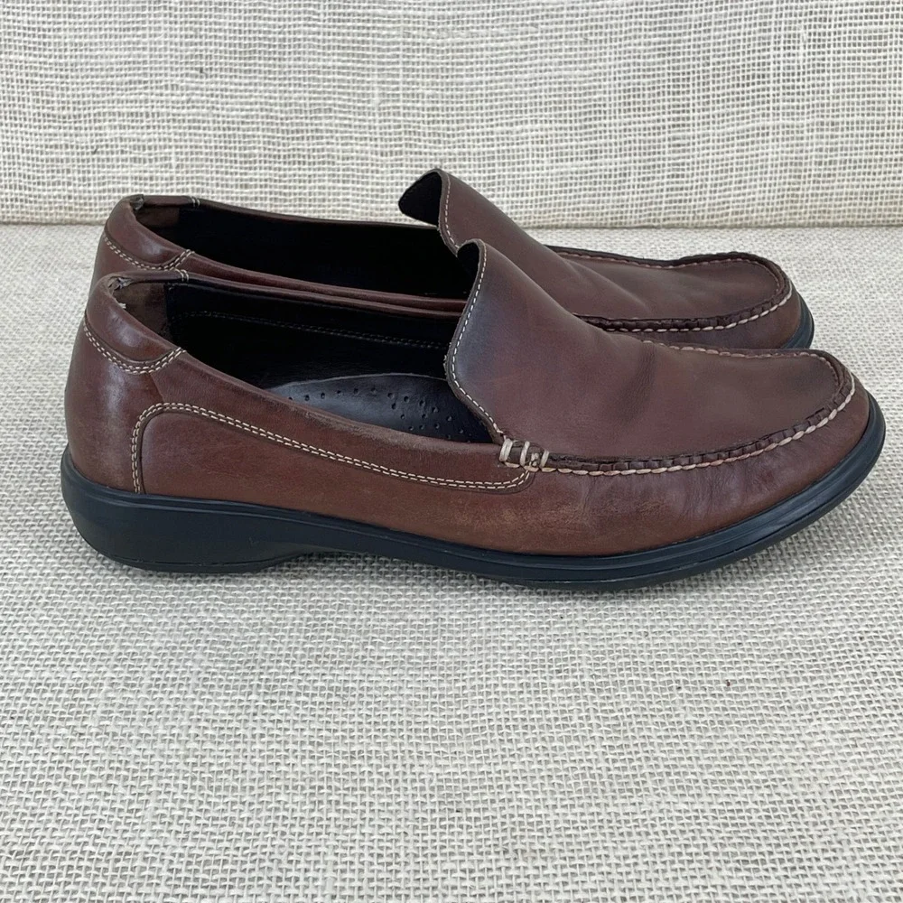 Cole‎ Haan Grant Escape Mens Brown Leather Loafers Drivers Shoes C11404 Size 10M